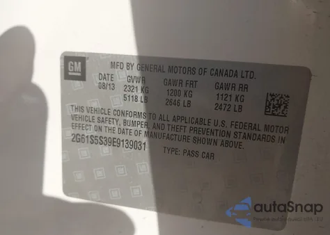 2014 Cadillac Xts Platinum z USA, uszkodzony, nr VIN 2G61S5S39E9139031